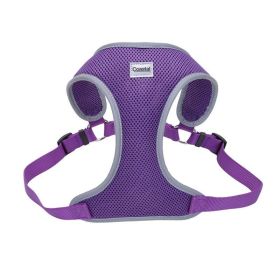 Coastal Pet Comfort Soft Reflective Wrap Adjustable Dog Harness - Purple - Medium - 22-28" Girth - (3/4" Straps)
