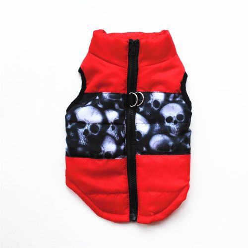 New Dog Clothes Winter Thickened Dog Cotton-padded Jacket Waistcoat Vest Down Silk Cotton Traction Buckle