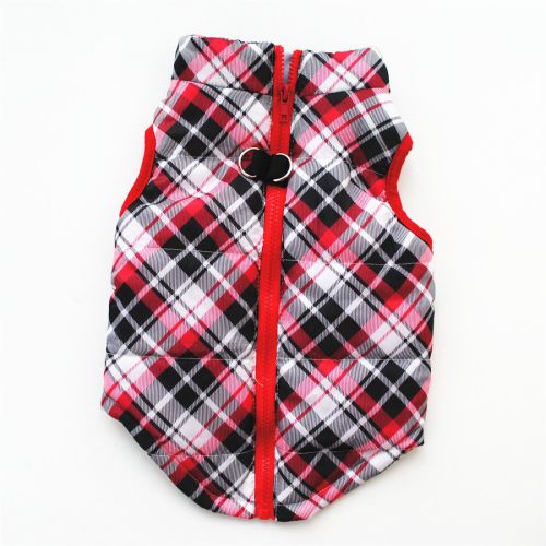 New Dog Clothes Winter Thickened Dog Cotton-padded Jacket Waistcoat Vest Down Silk Cotton Traction Buckle